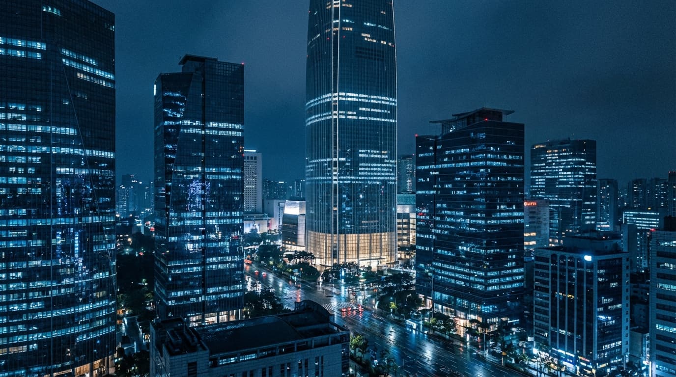 서울 강남 스카이라인 야경